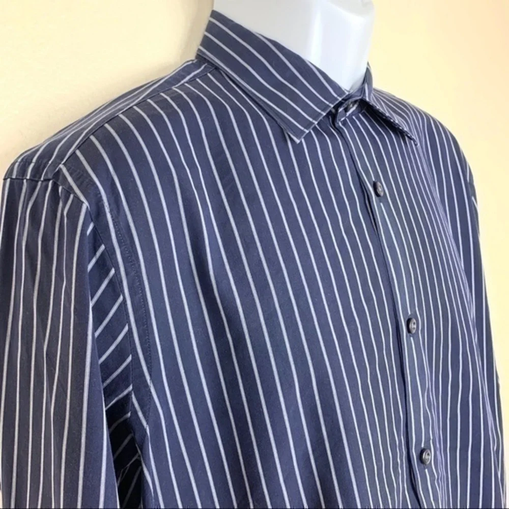 Banana Republic blue striped white size L Fitted